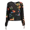 Desigual Black Viscose Sweater In Black