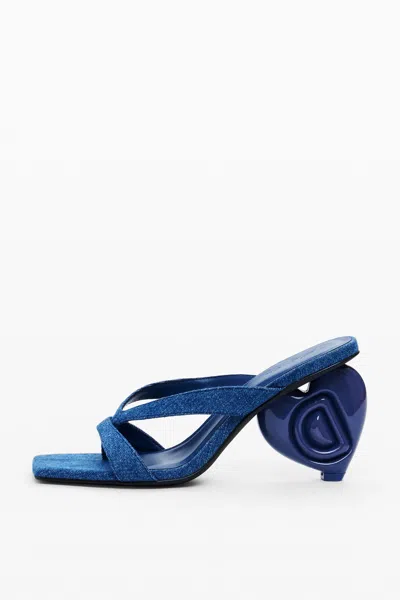 Desigual ハートヒールサンダル In Blue