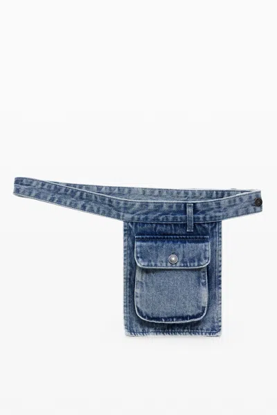 Desigual デニムポケットベルト In Blue