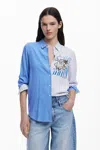 Desigual パーフェクトライドシャツ In Blue