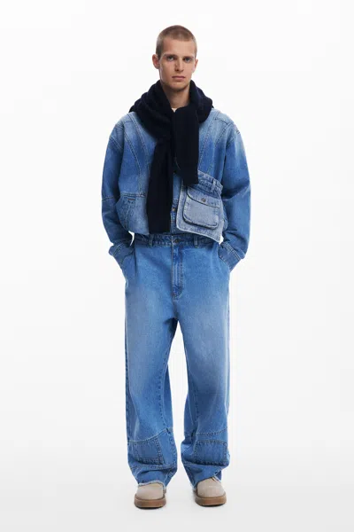 Desigual デニムバルーンポケット裾 In Blue