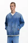 Desigual デニムパッチワークジャケット In Blue