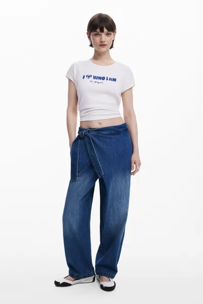 Desigual サロン風バギージーンズ In Blue