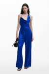 Desigual ワイドレッグのアシンメトリーなフルイドオールインワン In Blue