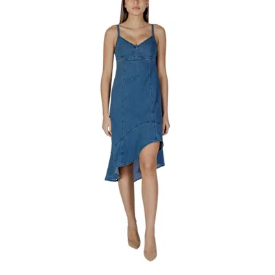 Desigual Blue Cotton Long In Multi