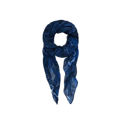 Desigual Blue Polyester Scarf