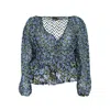 Desigual Blue Polyester Women Blouse In Blue