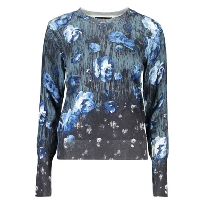 Desigual Blue Viscosa Women Sweater In Multi