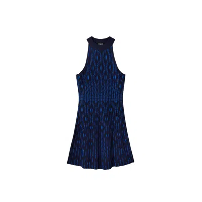 Desigual Blue Viscose Women's Dress