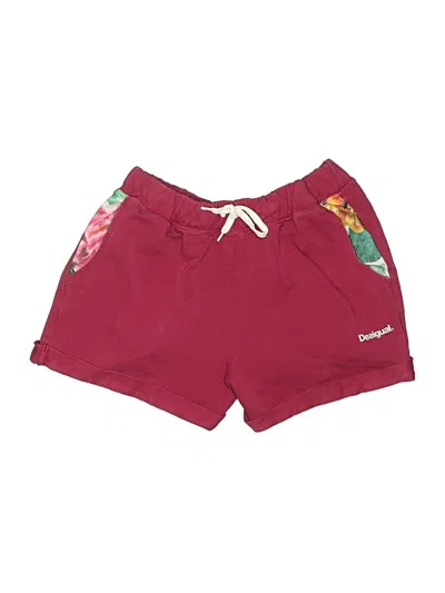 Pre-owned Desigual Board Shorts In Burgundy