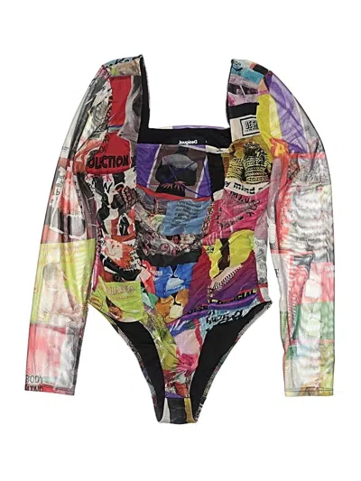 Pre-owned Desigual Bodysuit In Purple