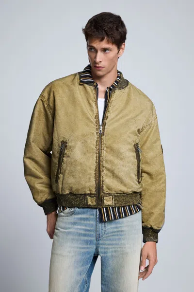 Desigual Bomber Jacket In Brown