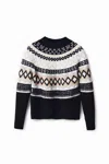 Desigual Black Polyester Women Sweater In Black