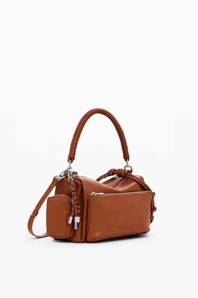 Desigual ポケット付きハンドバッグ In Brown