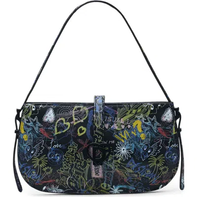 Desigual Butterfly Crossbody Bag In Blue
