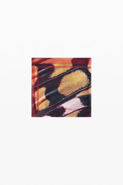 Desigual Butterfly Scarf In Multi