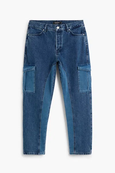 Desigual Calça Jeans 100% Algodão In Blue