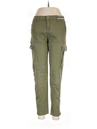 Pre-owned Desigual Cargo Pants In Green