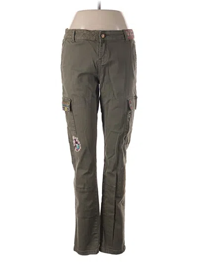 Pre-owned Desigual Cargo Pants In Green