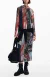 Desigual Carson Contrast Print Dress In Multicolor In Mix