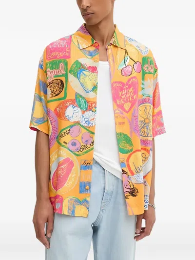 Desigual Cartagena Graphic Short-sleeve Shirt In Multi
