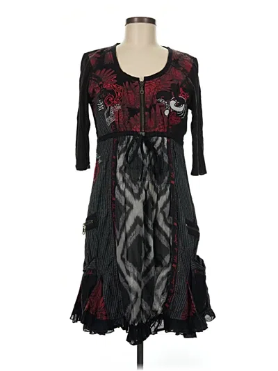 Pre-owned Desigual Casual Dress In Black