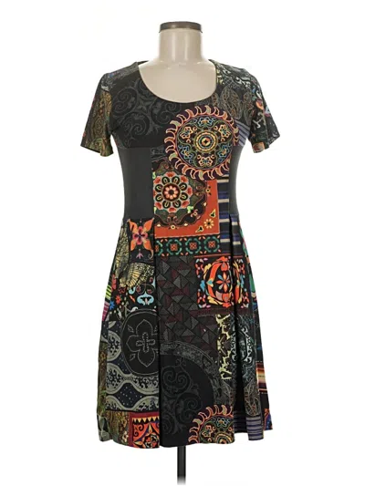 Pre-owned Desigual Casual Dress In Gray