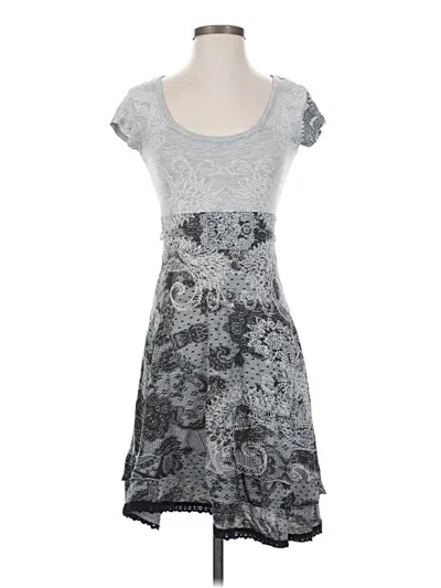 Pre-owned Desigual Casual Dress In Gray
