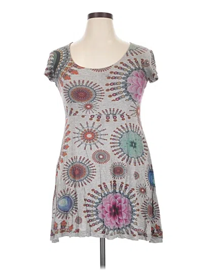 Pre-owned Desigual Casual Dress In Gray