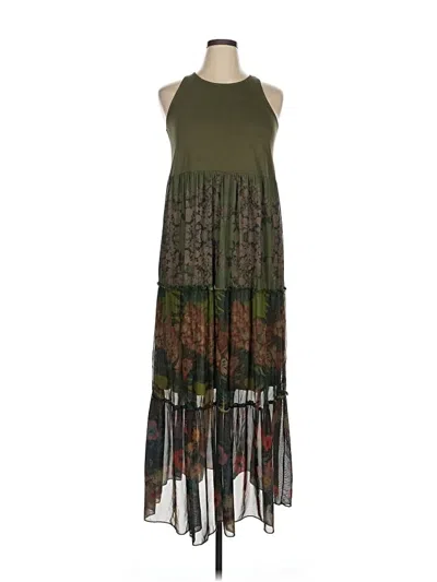 Desigual Casual Dress In Green