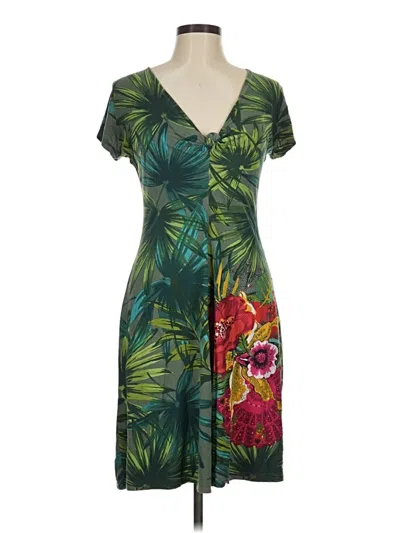 Pre-owned Desigual Casual Dress In Green