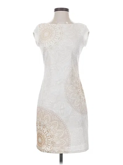 Pre-owned Desigual Casual Dress In Ivory