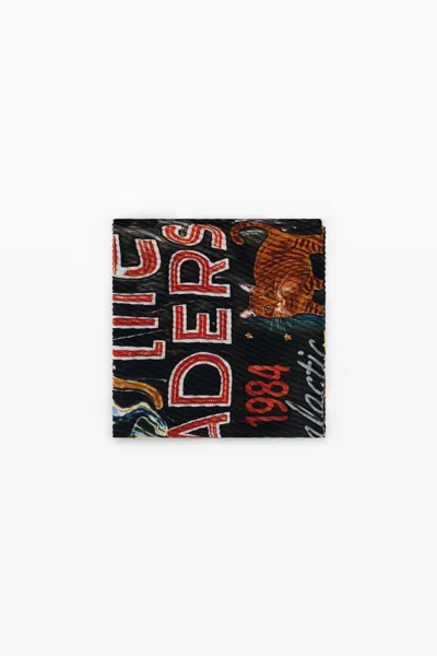 Desigual Cat Letters Scarf In Multi