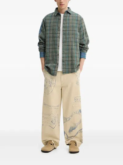 Desigual Check-pattern Shirt In Green