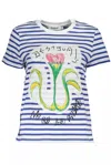 Desigual Blue Cotton Women Top In Multi