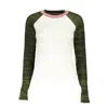 DESIGUAL CHIC CONTRASTING CREW NECK SWEATER