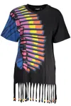 DESIGUAL CHIC CONTRASTING PRINT DRESS WITH LOGO WOMEN'S DETAIL