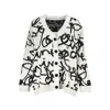 DESIGUAL CHIC CONTRASTING V-NECK CARDIGAN