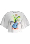 DESIGUAL CHIC EMBROIDE LOGO TEE WITH WIDE WOMEN'S SLEEVES