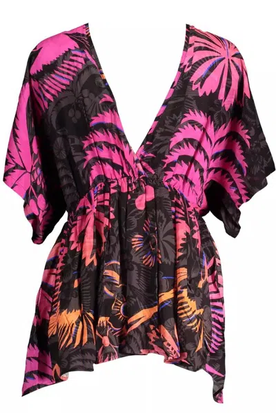 Desigual Chic Halter Neck Backless Short Dress In Multi