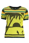 Desigual Yellow Viscose Women Sweater In Green