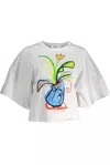 Desigual White Cotton Women T-shirt In White