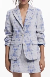 Desigual Classic Cut Blazer In Blue