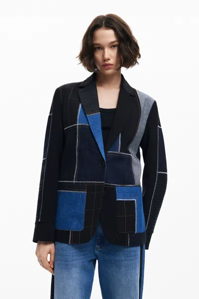 DESIGUAL COMBINED PATCHWORK BLAZER