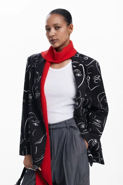 Desigual Coat In Black
