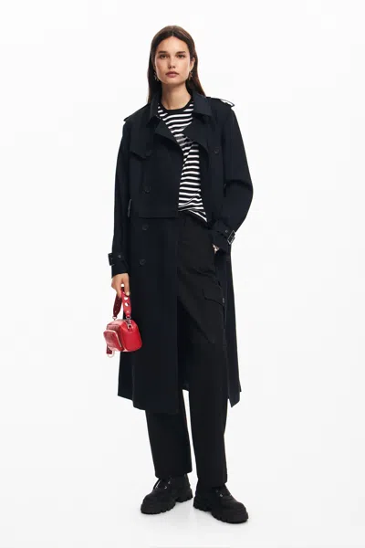Desigual Coat In Blue
