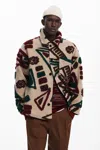 Desigual Coat In Material Finishes