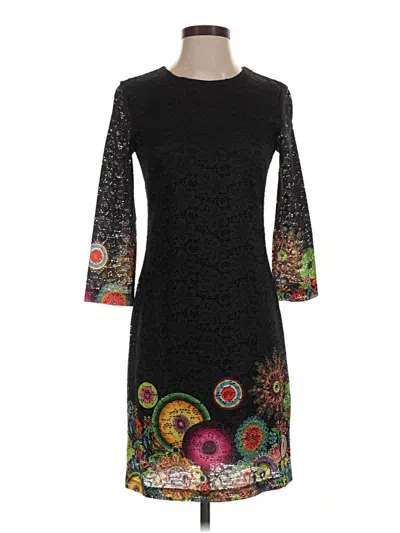 Pre-owned Desigual Cocktail Dress In Black