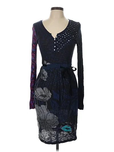Pre-owned Desigual Cocktail Dress In Blue
