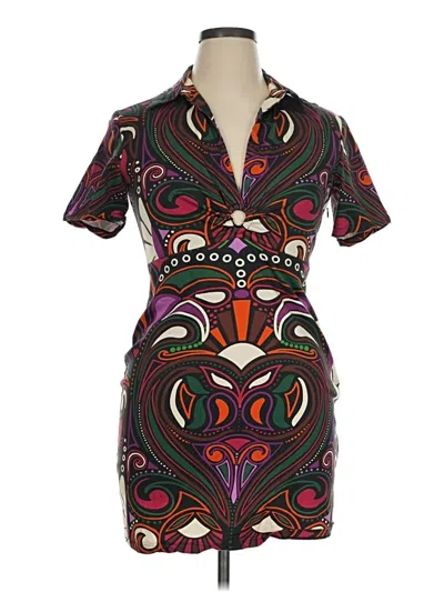 Pre-owned Desigual Cocktail Dress In Brown